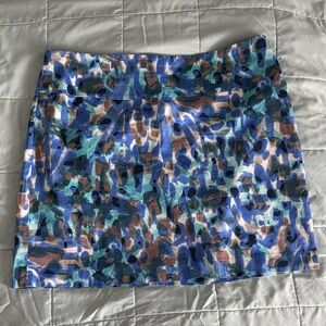 Ann Taylor Abstract Print Mini Skirt